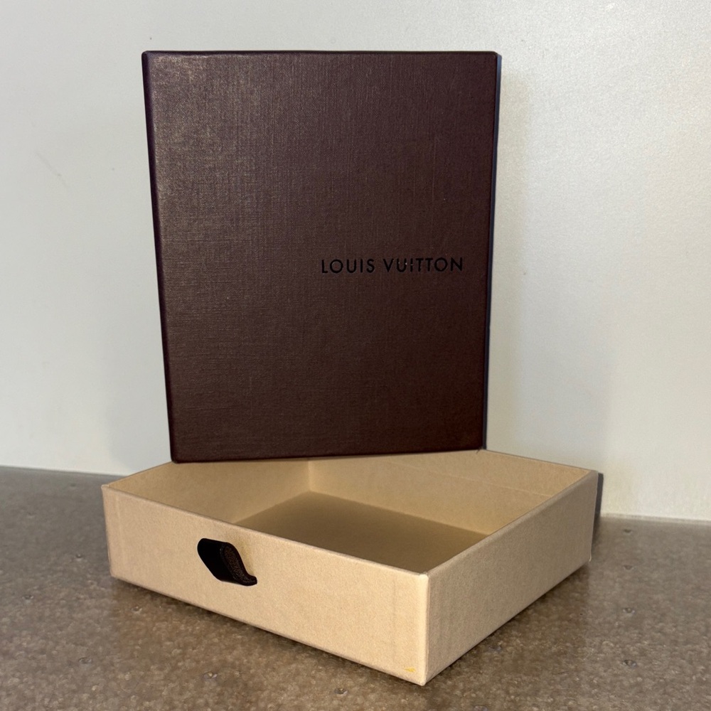 Louis Vuitton Dark Brown and Cream Storage Box